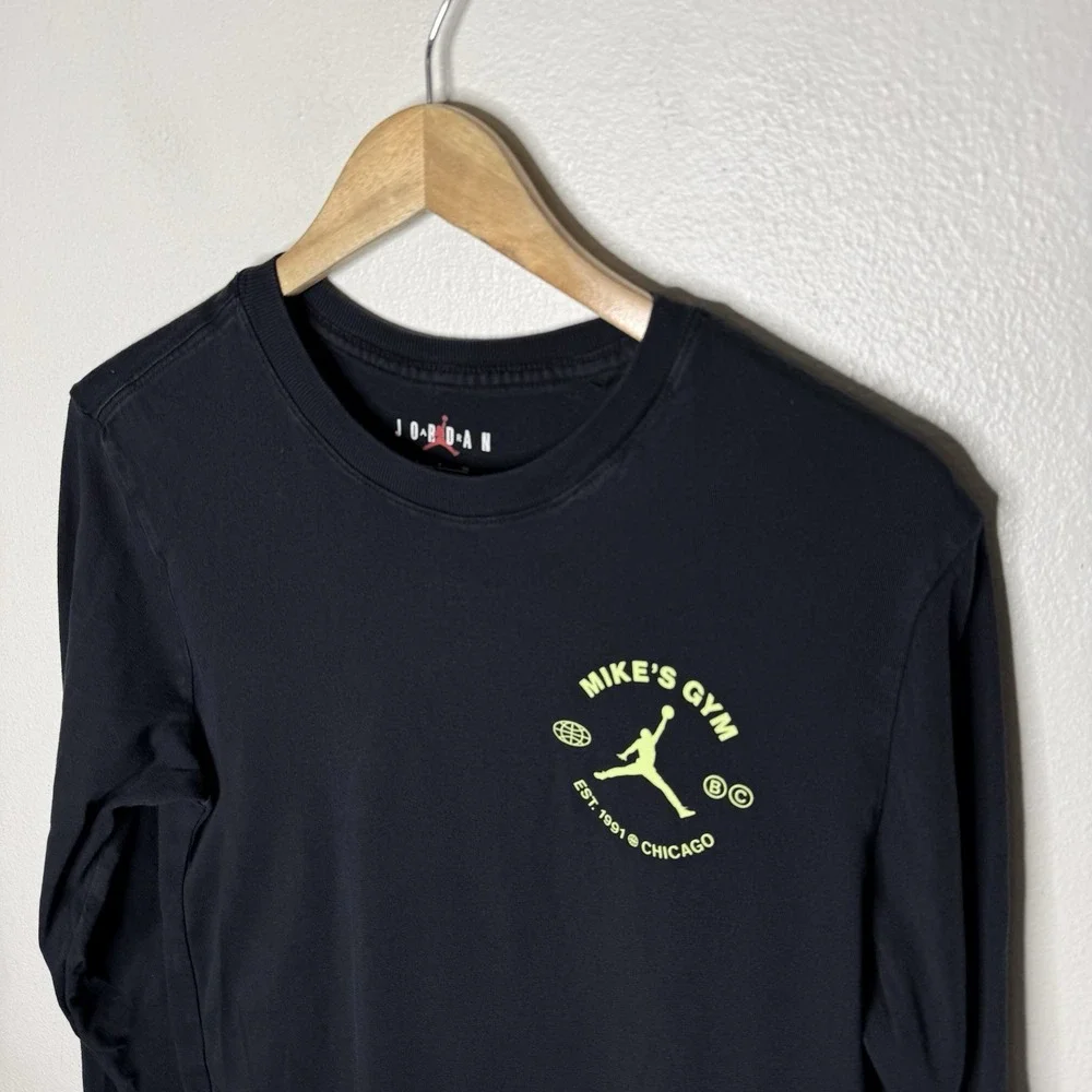Jordan Breakfast Club Black Long Sleeve Tee Shirt T-shirt Basketball Men's Small